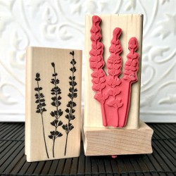 Silhouette Lavender Rubber Stamp Silhouette Lavender Rubber Stamp