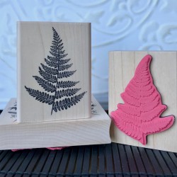 Silhouette Fern Rubber Stamp Silhouette Fern Rubber Stamp
