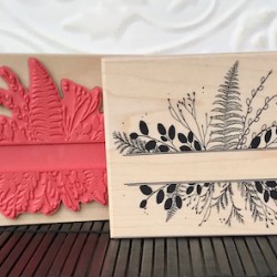 Nature's Border Rubber Stamp Nature's Border Rubber Stamp