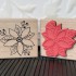 Christmas Poinsettia Rubber Stamp