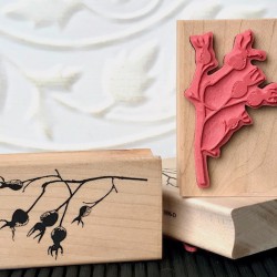 Wild Rose Berries Rubber Stamp Wild Rose Berries Rubber Stamp