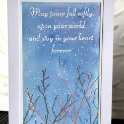 Winter Branch Rubber Stamp Winter Branch Rubber Stamp