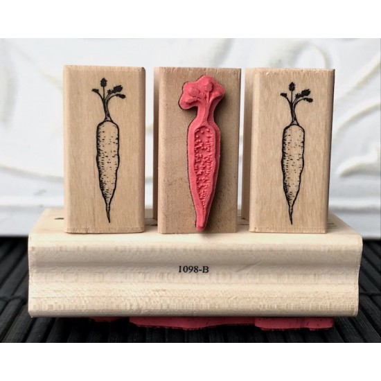 Carrot Rubber Stamp