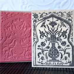 Glass Mosaic at Amer Fort Rubber Stamp Glass Mosaic at Amer Fort Rubber Stamp