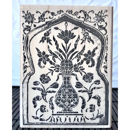 Glass Mosaic at Amer Fort Rubber Stamp Glass Mosaic at Amer Fort Rubber Stamp