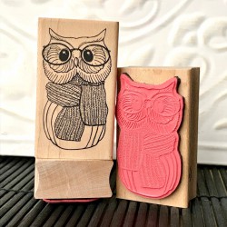 Winter Owl Rubber Stamp Winter Owl Rubber Stamp