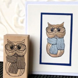 Winter Owl Rubber Stamp Winter Owl Rubber Stamp