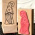 Frosty Gnome Rubber Stamp