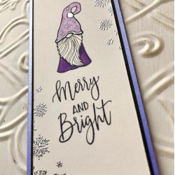 Merry and Bright Rubber Stamp