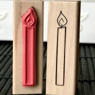 Birthday Candle Rubber Stamp Birthday Candle Rubber Stamp