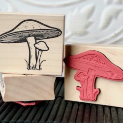 Mushroom Rubber Stamp