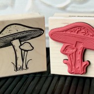 Mushroom Rubber Stamp Mushroom Rubber Stamp