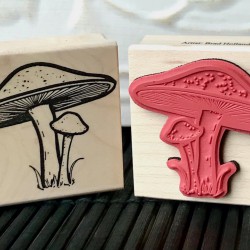 Mushroom Rubber Stamp