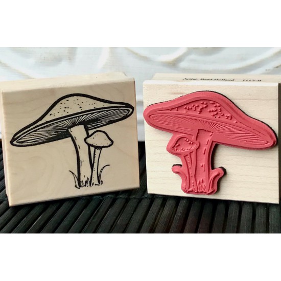 Mushroom Rubber Stamp