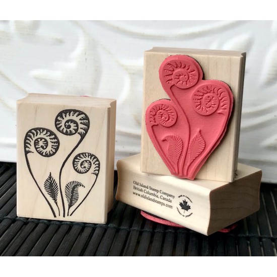 Oh Fiddlehead Rubber Stamp