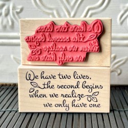 Two lives Rubber Stamp Two lives Rubber Stamp