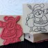 Selfie Santa Rubber Stamp