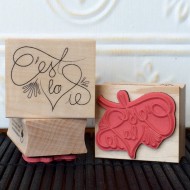 C'est la Vie Rubber Stamp C'est la Vie Rubber Stamp