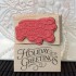 Holiday Greetings Rubber Stamp