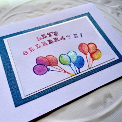 Balloons Rubber Stamp
