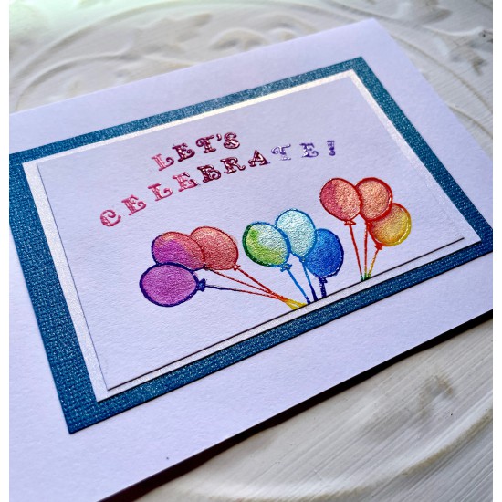 Balloons Rubber Stamp Balloons Rubber Stamp