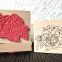 Tea Rose Rubber Stamp