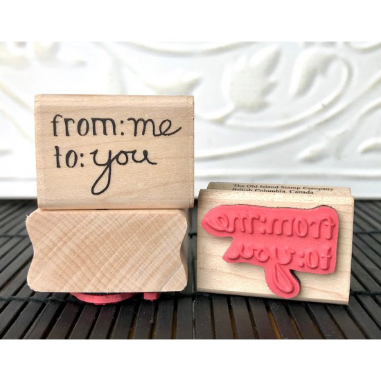 From Me to You Rubber Stamp