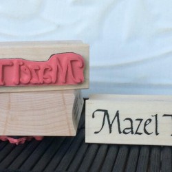 Mazel Tov Rubber Stamp Mazel Tov Rubber Stamp