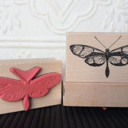 Confusa Butterfly Rubber Stamp