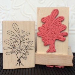 Mistletoe Rubber Stamp