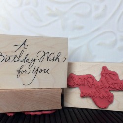 A Birthday Wish for You Rubber Stamp A Birthday Wish for You Rubber Stamp