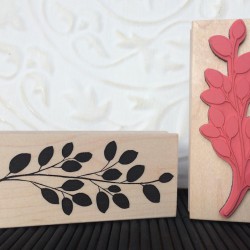Silhouette Branch Rubber Stamp Silhouette Branch Rubber Stamp
