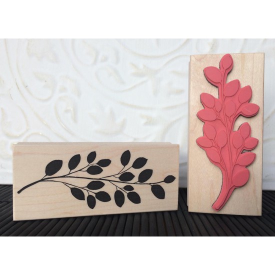 Silhouette Branch Rubber Stamp