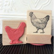Chicken Rubber Stamp Chicken Rubber Stamp