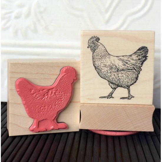 Chicken Rubber Stamp