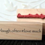 Live Well... Rubber Stamp