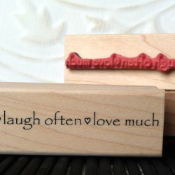 Live Well... Rubber Stamp