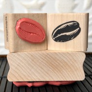 Coffee Bean Rubber Stamp Coffee Bean Rubber Stamp