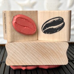 Coffee Bean Rubber Stamp Coffee Bean Rubber Stamp