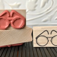 Vintage Glasses Rubber Stamp Vintage Glasses Rubber Stamp