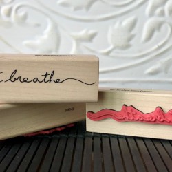 Just Breathe Rubber Stamp Just Breathe Rubber Stamp
