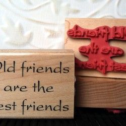 Best Friends Rubber Stamp