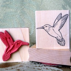 Hummingbird Rubber Stamp
