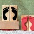 Footprints Rubber Stamp