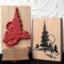 Moonlight Cabin Rubber Stamp