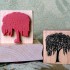 Winter Willow Tree Rubber Stamp
