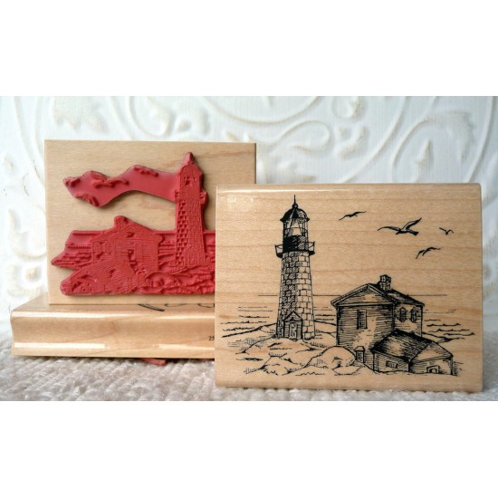 Lighthouse Rubber Stamp