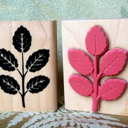 Leaves Rubber Stamp