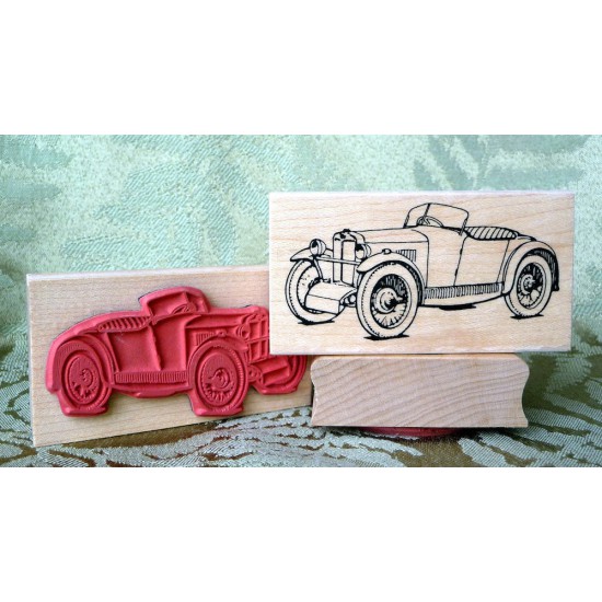 1929 MG Midget Rubber Stamp