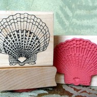 Scallop Shell Rubber Stamp